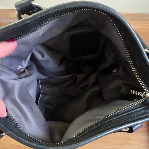 Coach Daisy Mia Black Leather Crossbody Bag Purse - Picture 12 of 16